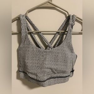 Lululemon Energy Bra - Houndstooth print, size 6